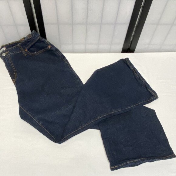 High Rise Bootcut Stretch Denim Jeans Dark Blue Wash Like New Levi’s 515 - Picture 8 of 15